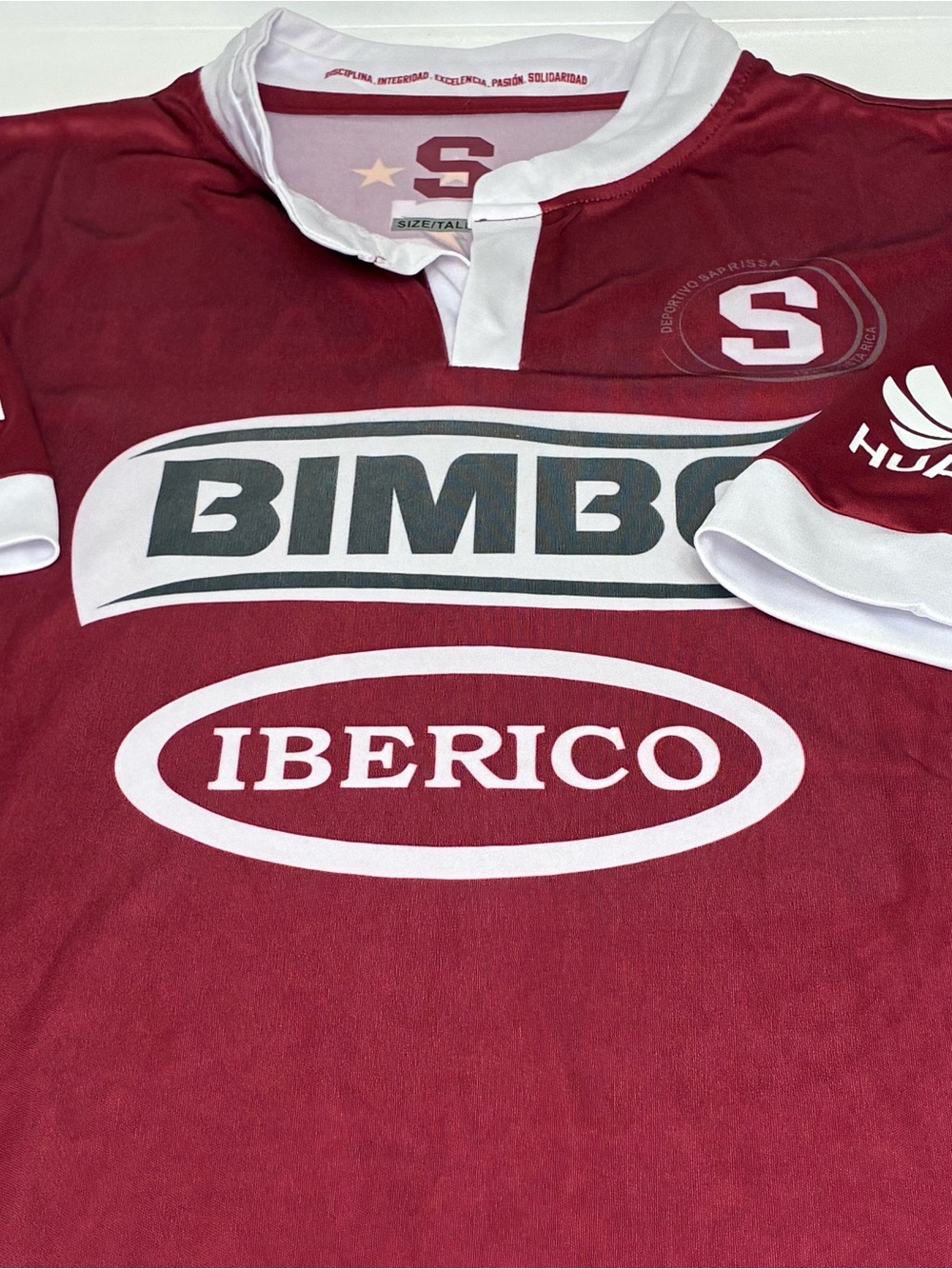 Costa Rica Deportivo Saprissa Maroon Soccer Jersey XL
